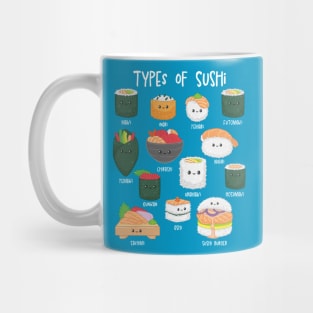Types of Sushi Mug